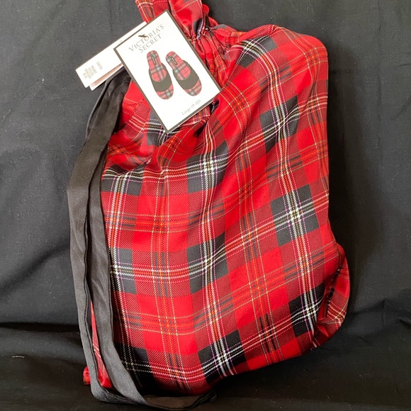 Victoria's Secret L Satin Slipper Plaid - Picture 7 of 7